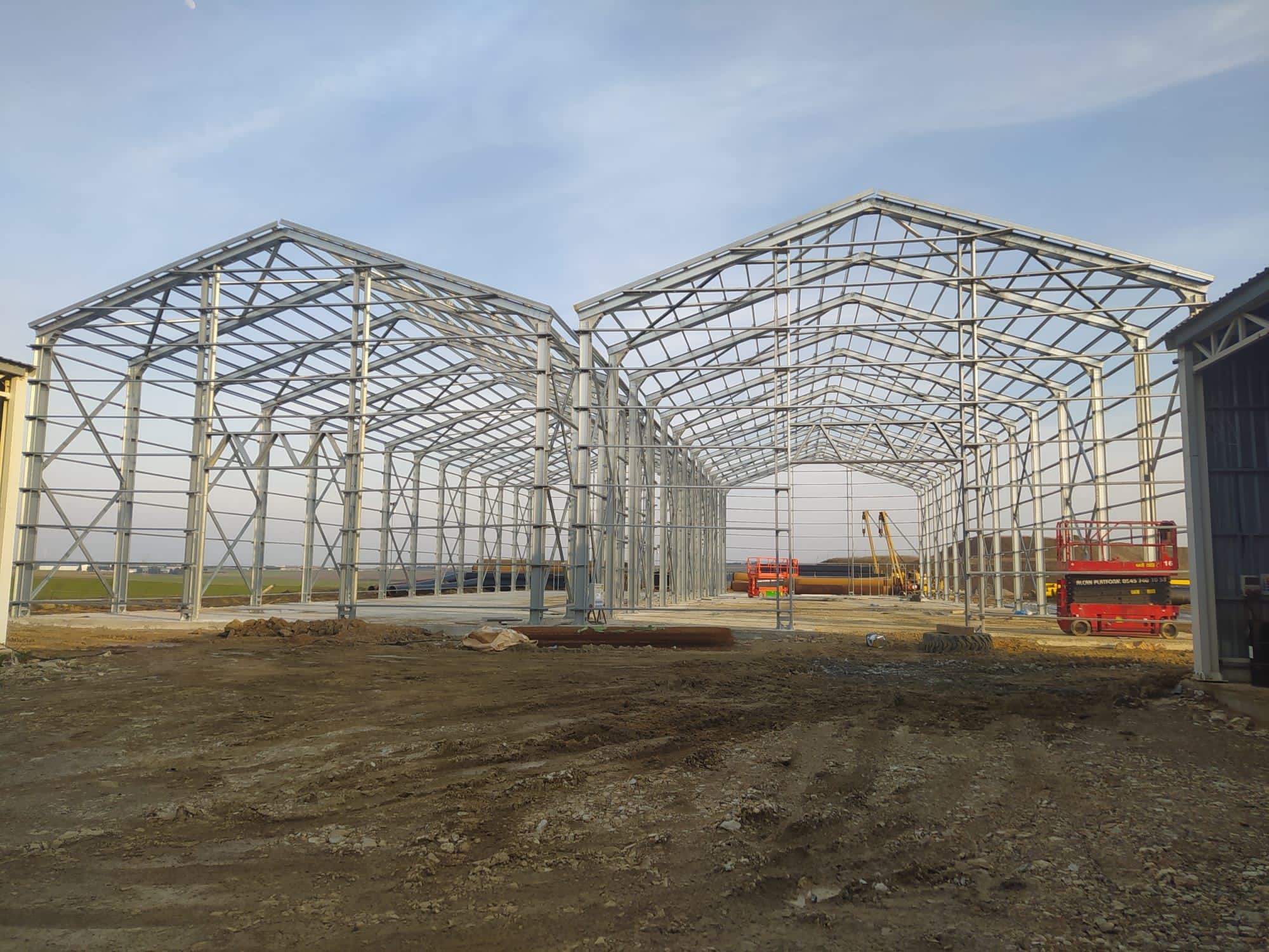 Silivri Doğalgaz Depolama Şantiyesi Hafif Çelik Hangar pramo prefabrik1